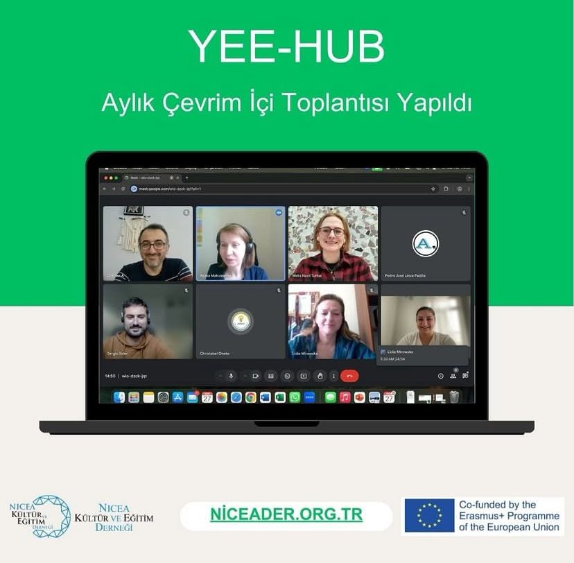 Yee-Hub projemizin aylık çevrim içi toplantısı gerçekleşti !